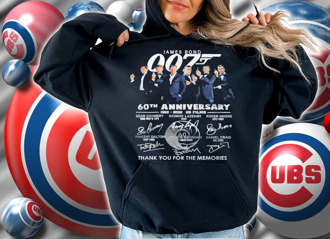 James Bond 007 T 60th anniversary signatures shirt
