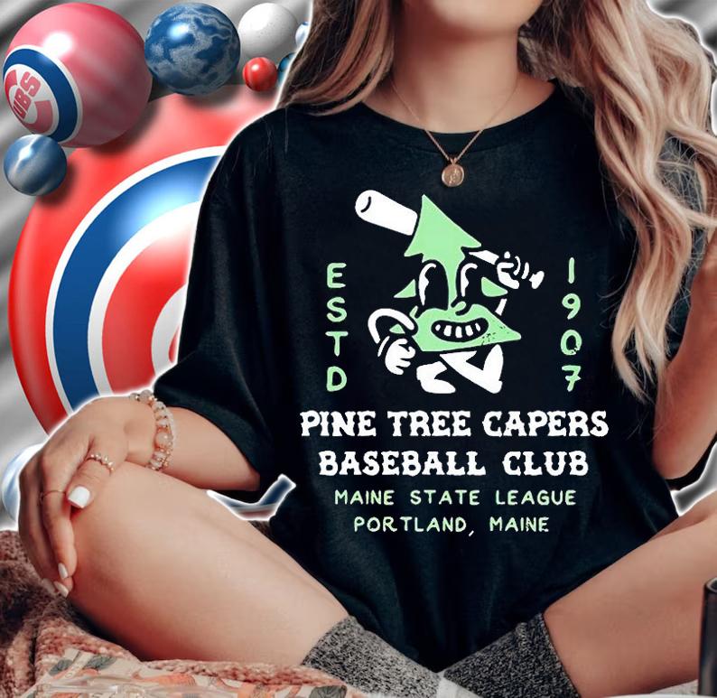 Pine Tree Capers Portland Minor League Baseball T-Shirt