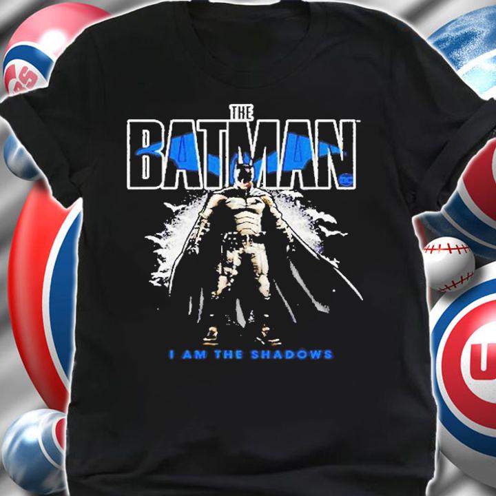The Batman Stoic Pose I Am The Shadows Color Fill T-Shirt