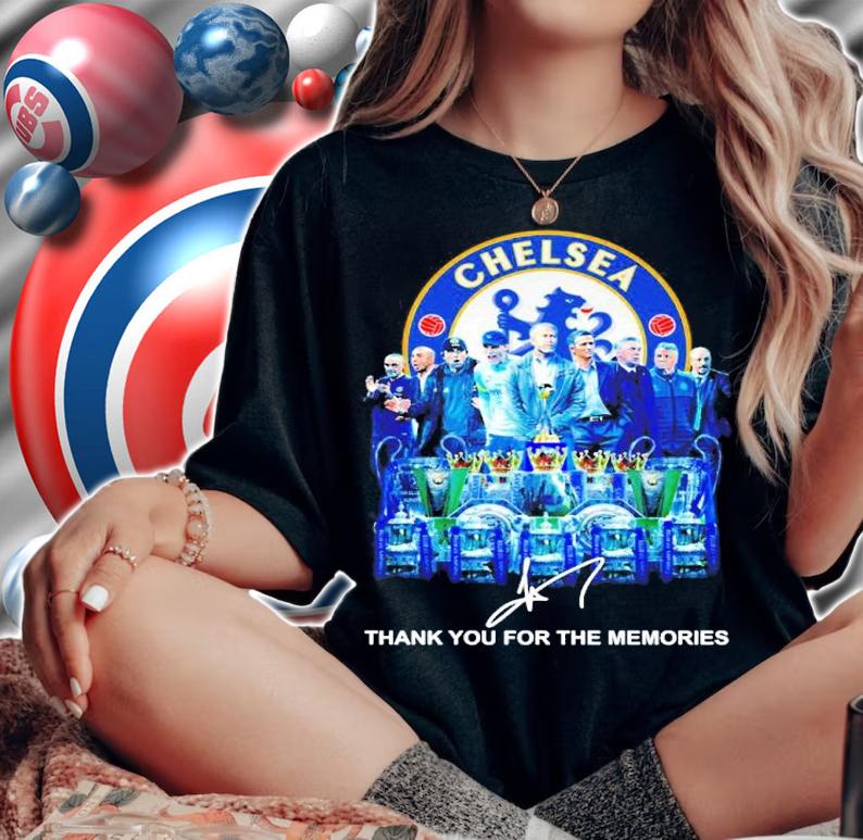 Chelsea Football Club Signatures Thank You For The Memories Shirt woman shirt