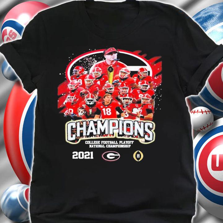 College Football Playoff Champions 2022 Georgia Bulldog signatures shirt shirt