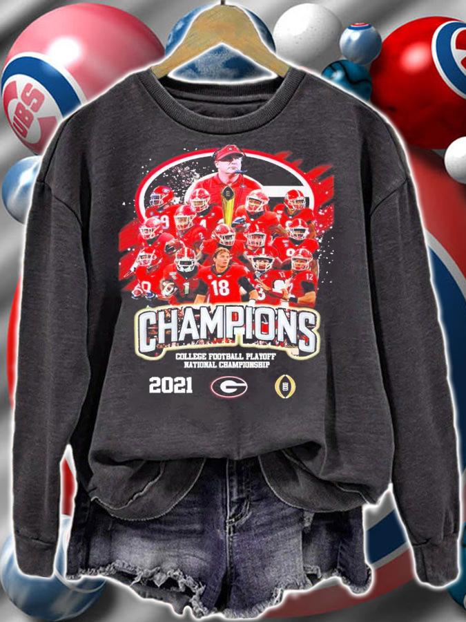 College Football Playoff Champions 2022 Georgia Bulldog signatures shirt sweatshirt