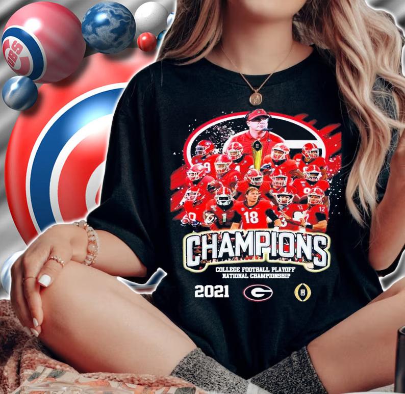 College Football Playoff Champions 2022 Georgia Bulldog signatures shirt woman shirt