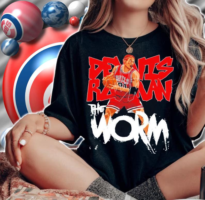 Dennis Rodman The Worm Bulls basketball shirt woman shirt