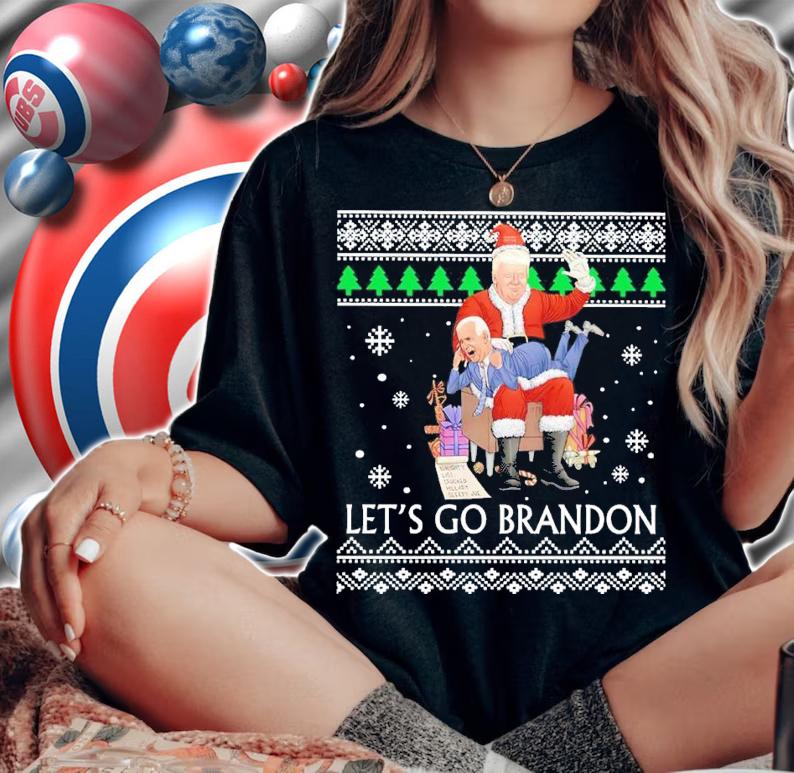 Donald Trump Joe Biden Let's Go Brandon Christmas Shirt