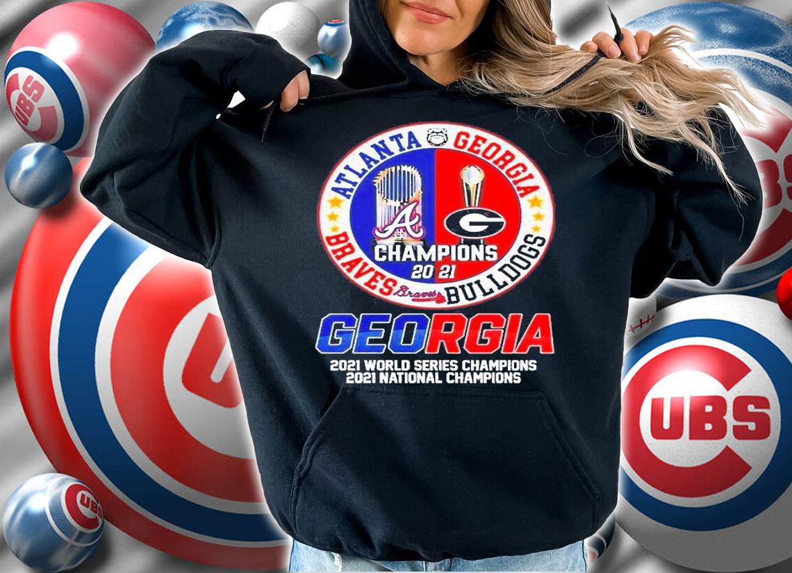 Georgia Bulldogs Braves Champion 2022 T-Shirt hoodie