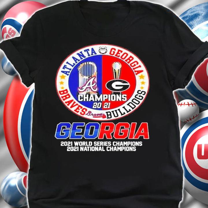 Georgia Bulldogs Braves Champion 2022 T-Shirt shirt