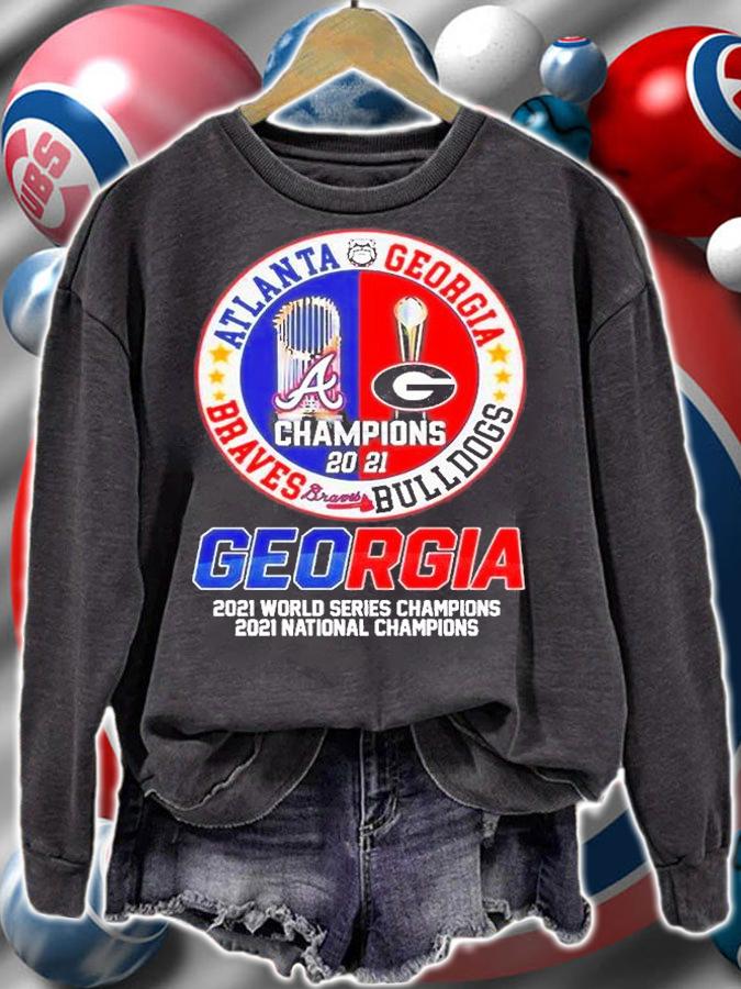 Georgia Bulldogs Braves Champion 2022 T-Shirt sweatshirt