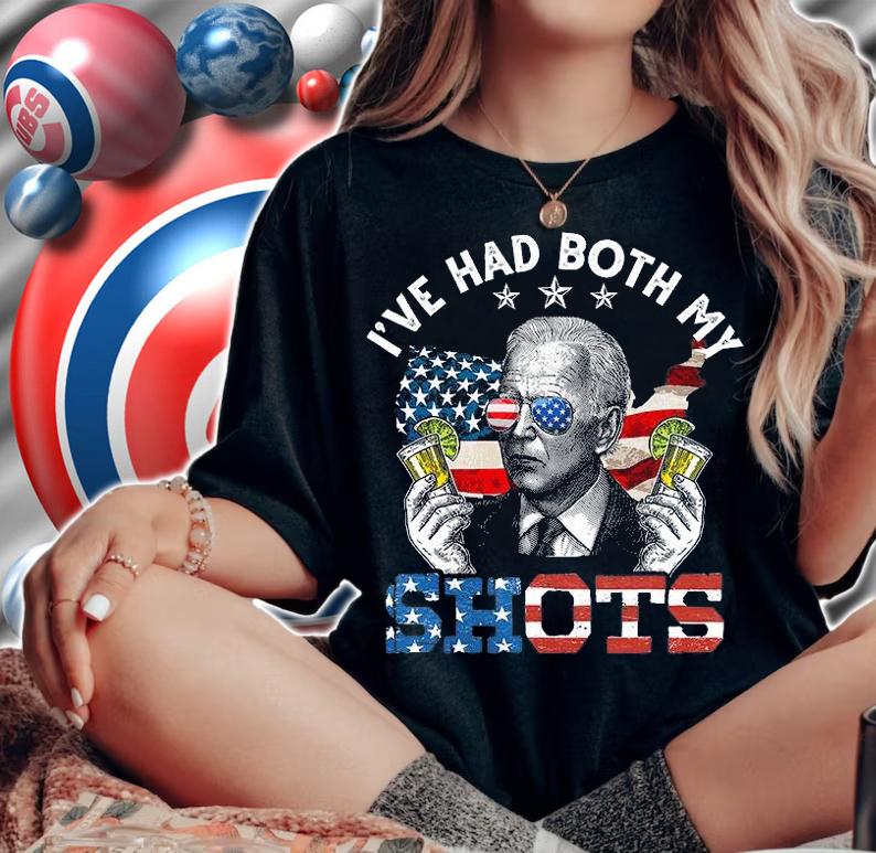 Joe Biden I've Had Both My Shots Funny Sunglasses Vintage T-Shirt woman shirt