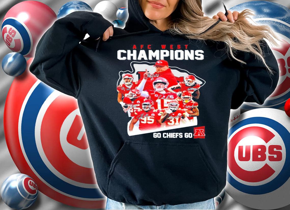 Kansas City Chiefs AFC West Champions Go Chiefs Go Signatures Shirt hoodie