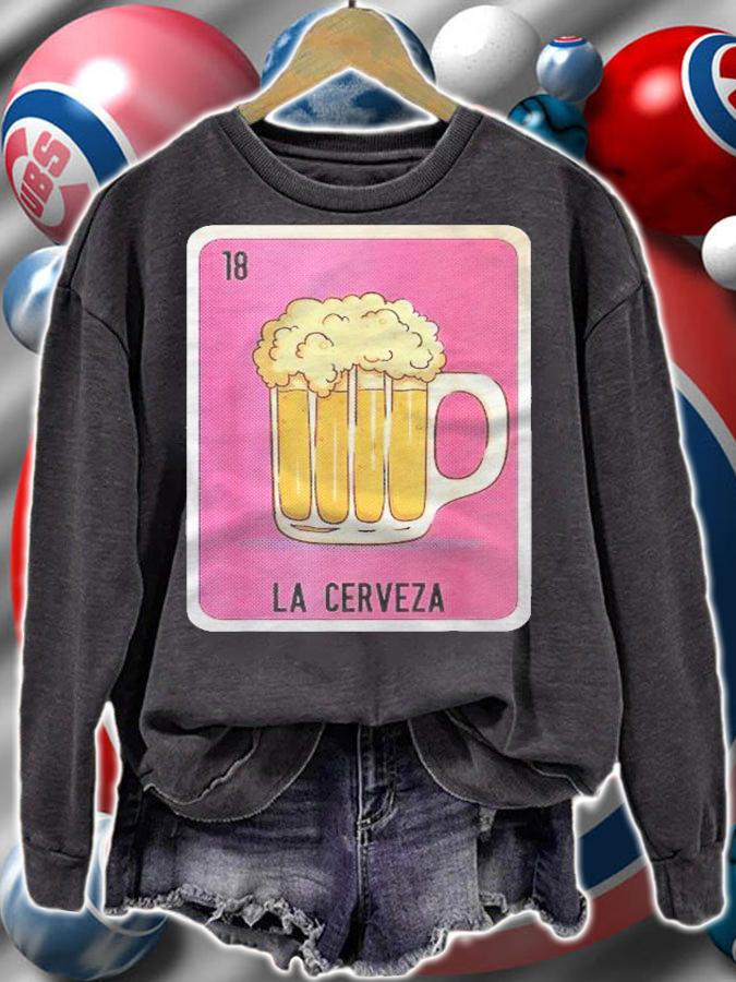 La Cerveza Mexican Lottery Bingo Cards Shirt