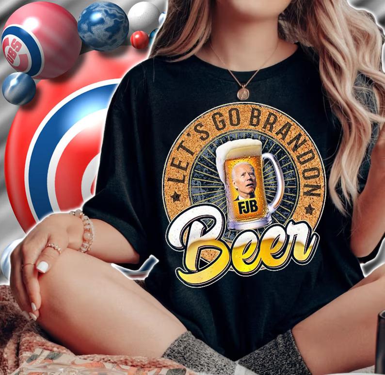 Let's Go Brandon FJB Beer Mug Vintage T-Shirt woman shirt