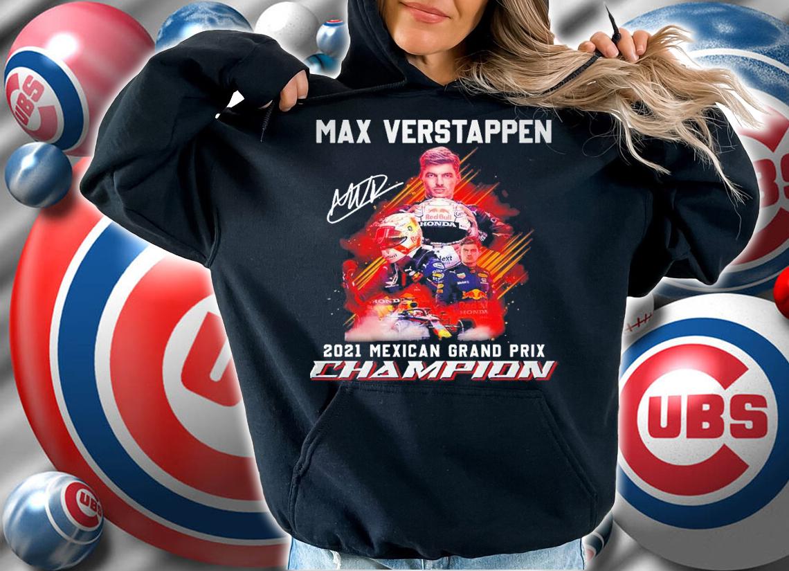Max Verstappen 2021 Mexican Grand Prix Champion Shirt