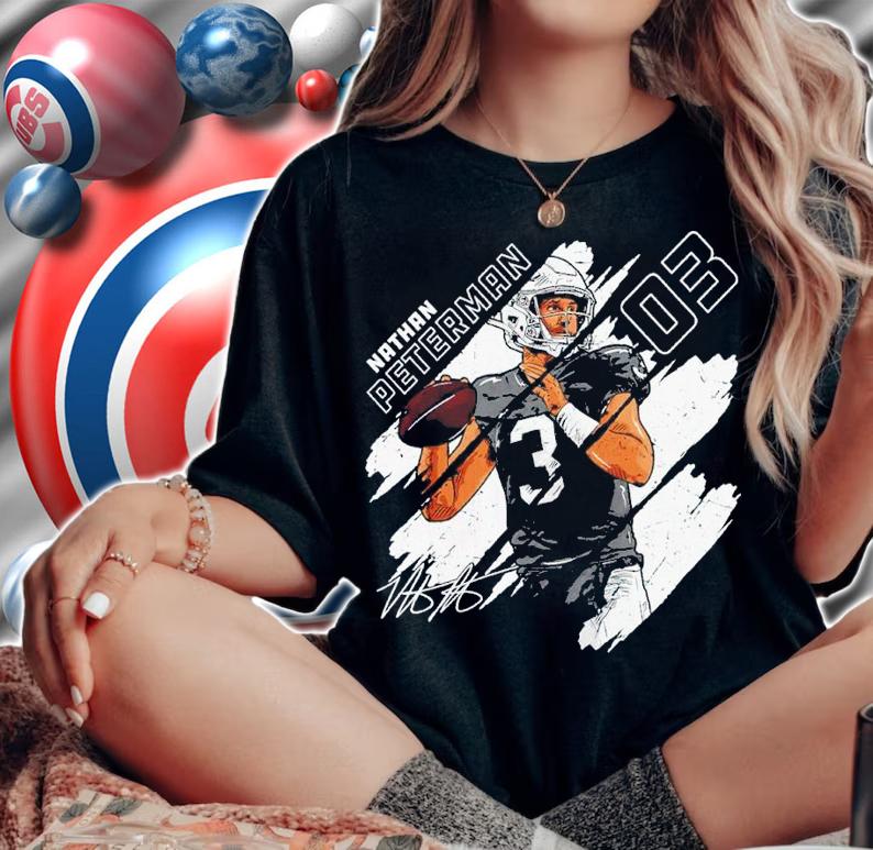 Nathan Peterman Stripes Las Vegas Football Shirt