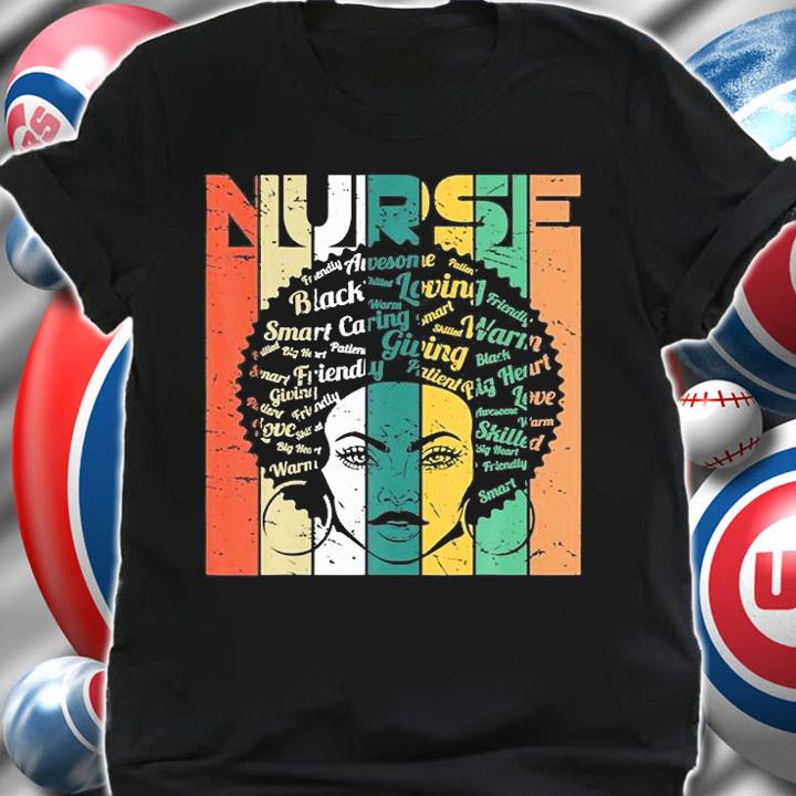 Nurse Melanin Afro Queen Girl Magic Black History T-Shirt