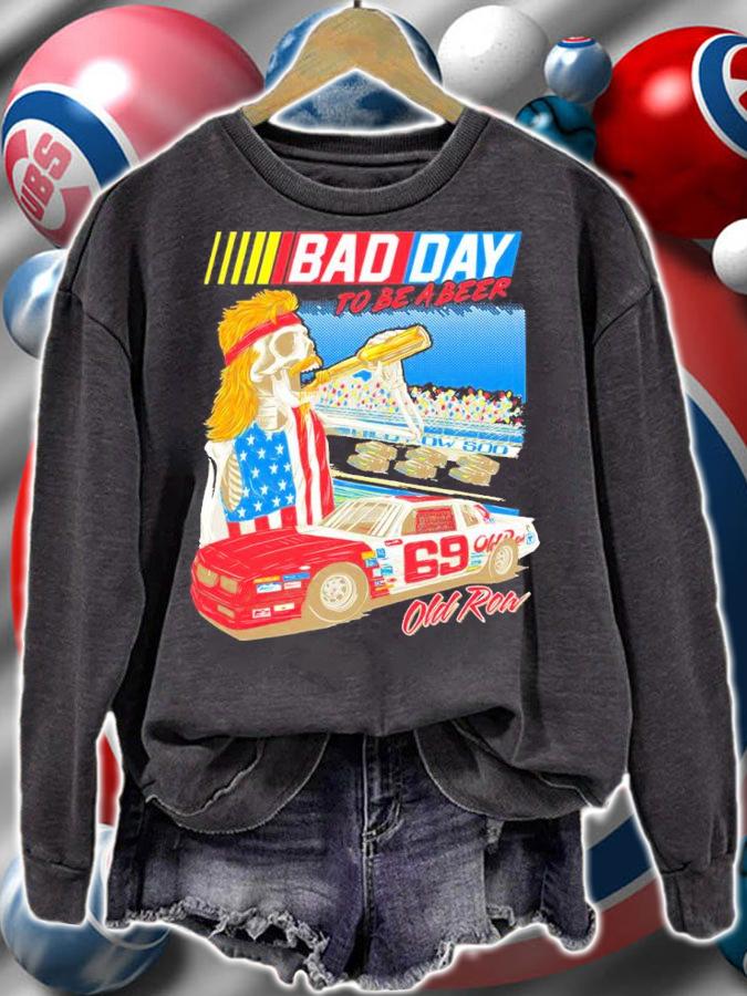 Skull America Dega Bad Day To Be A Beer Shirt