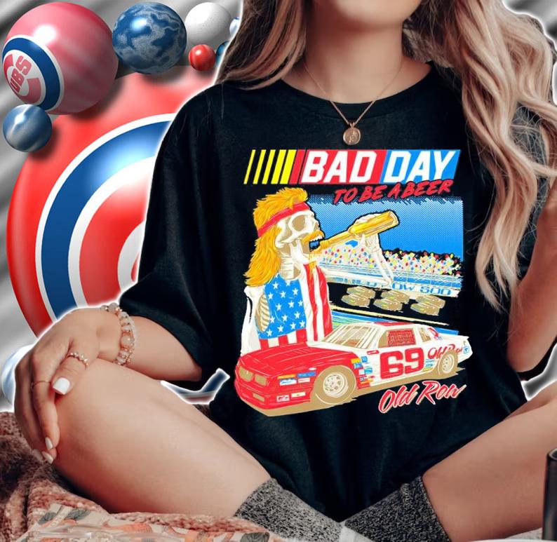 Skull America Dega Bad Day To Be A Beer Shirt
