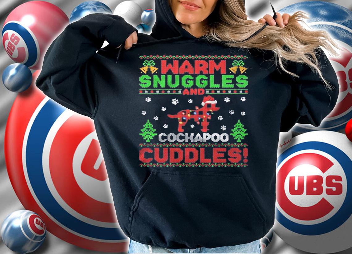 Warm Snuggles Cockapoo Xmas Gift Ugly Cockapoo Christmas Shirt