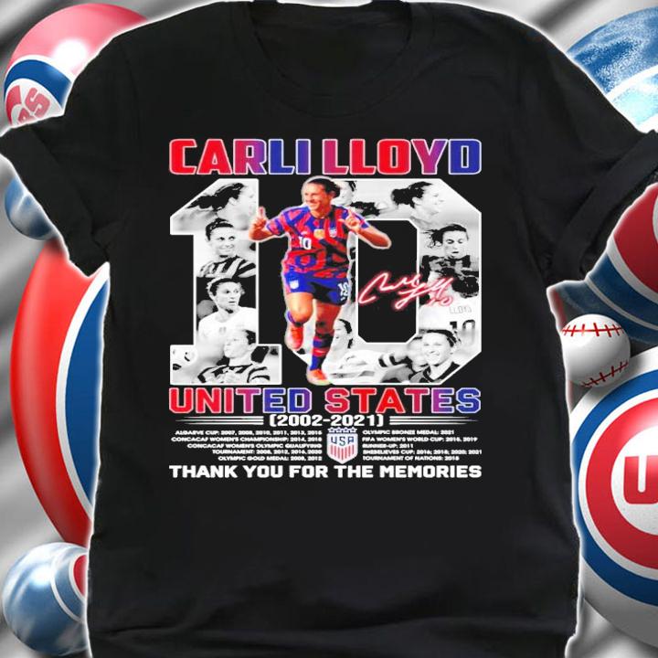 Carli Lloyd United States 2002-2021 signature shirt
