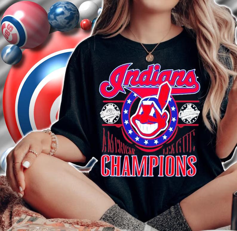 Cleveland Indians American League Champions shirt woman shirt