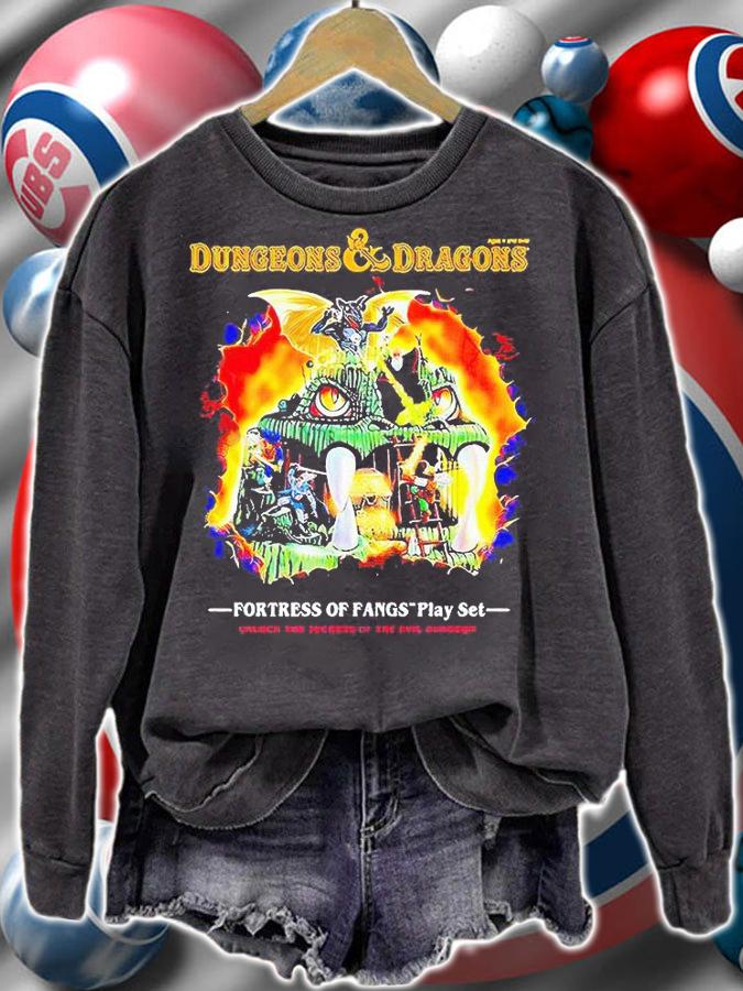 Fortress of Fangs dungeons and Dragons T-shirt sweatshirt