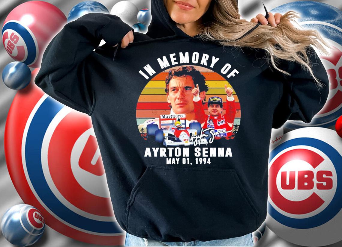 In memory Ayrton Senna signature vintage shirt hoodie