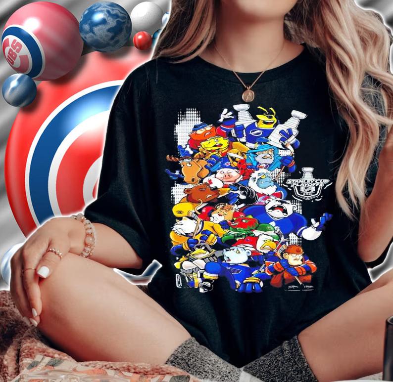 Logo all team Stanley Cup Playoffs 2021 NHL shirt woman shirt