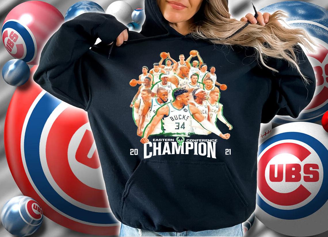 Milwaukee Bucks all team Eastern Conference Champions 2021 shirt