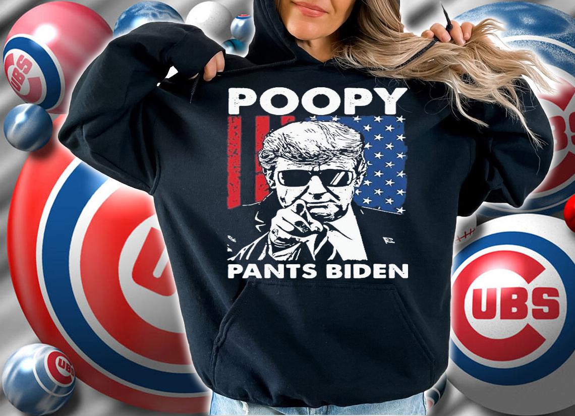 Poopy Pants Biden, Fjb Pro Trump US Flag T-Shirt hoodie