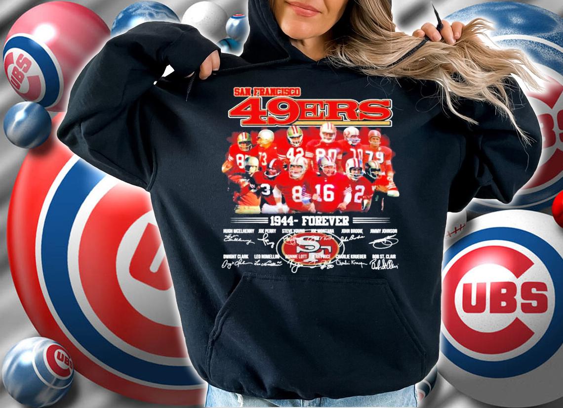 San Francisco 49ers 1944 forever signatures shirt