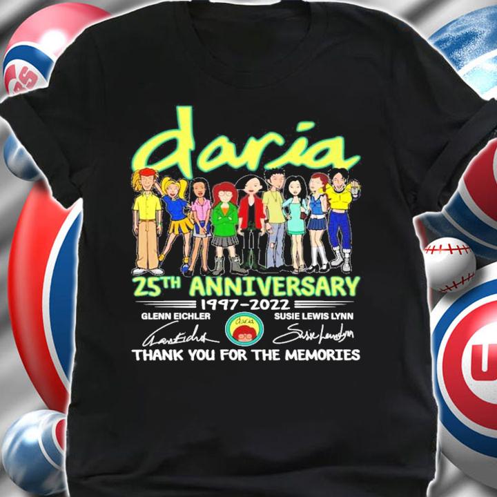 Daria 25th Anniversary 1997-2022 Signature Thank You For The Memories shirt shirt