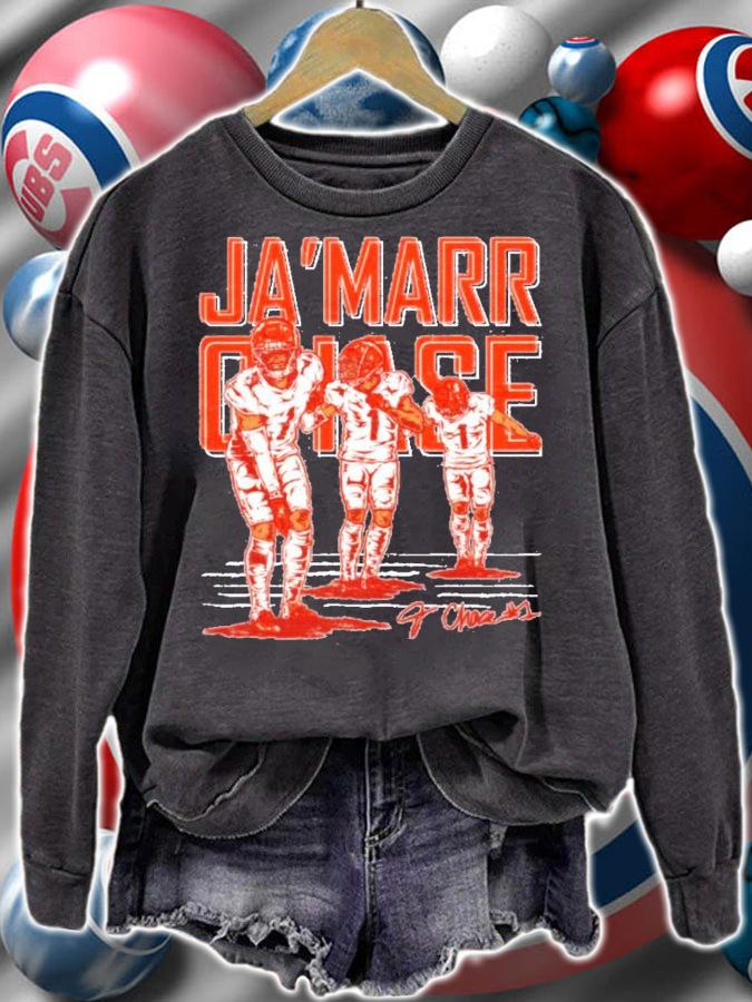 Ja'Marr Chase Cincinnati signature shirt sweatshirt