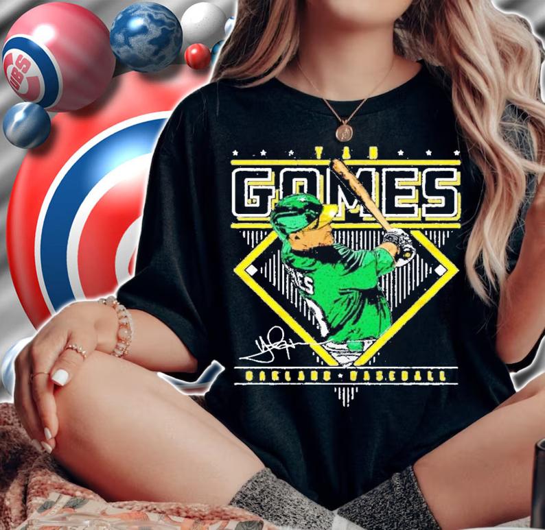 Yan Gomes Oakland Athletics Baseball signature shirt woman shirt