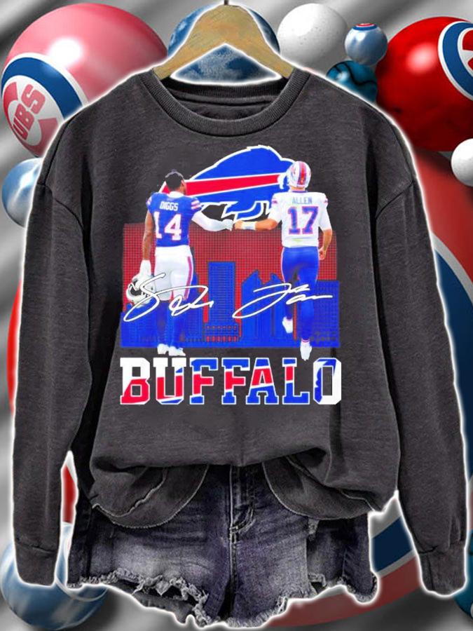 Buffalo Diggs and Allen signatures shirt