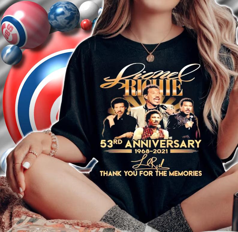 Lionel Richie 53rd anniversary 1968-2021 signature shirt