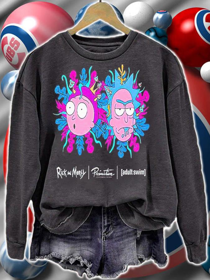 Primitive Rick and Morty adult swim T-shirt sweatshirt