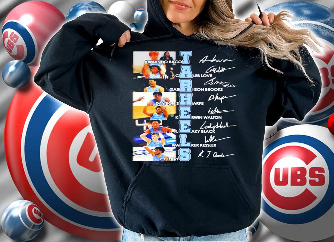 Tar Heels team signature shirt hoodie