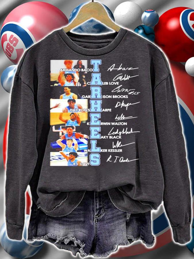 Tar Heels team signature shirt sweatshirt