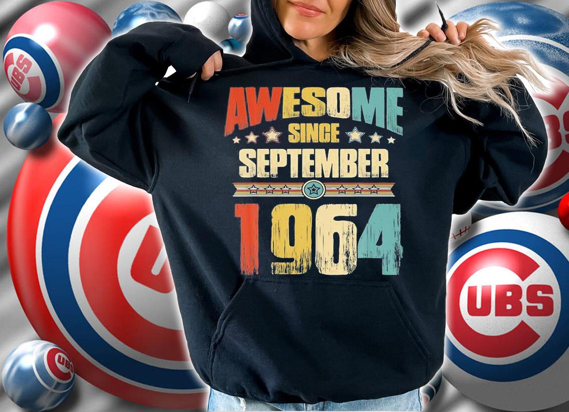 Vintage 1964 57Th Birthday Awesome Since September 1964 T-Shirt hoodie