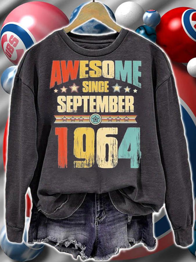 Vintage 1964 57Th Birthday Awesome Since September 1964 T-Shirt sweatshirt