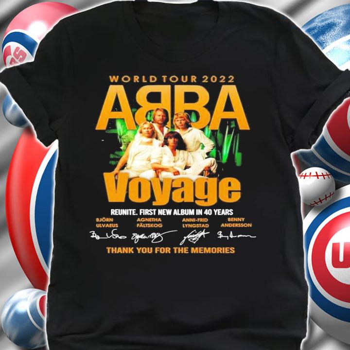 World tour 2022 ABBA Voyage signatures shirt shirt
