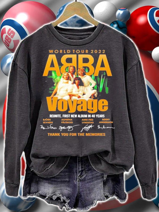World tour 2022 ABBA Voyage signatures shirt sweatshirt