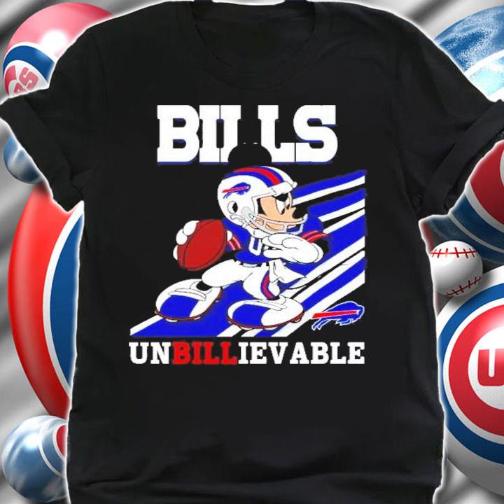 Buffalo Bills slogan unbillievable Mickey Mouse NFL shirt shirt