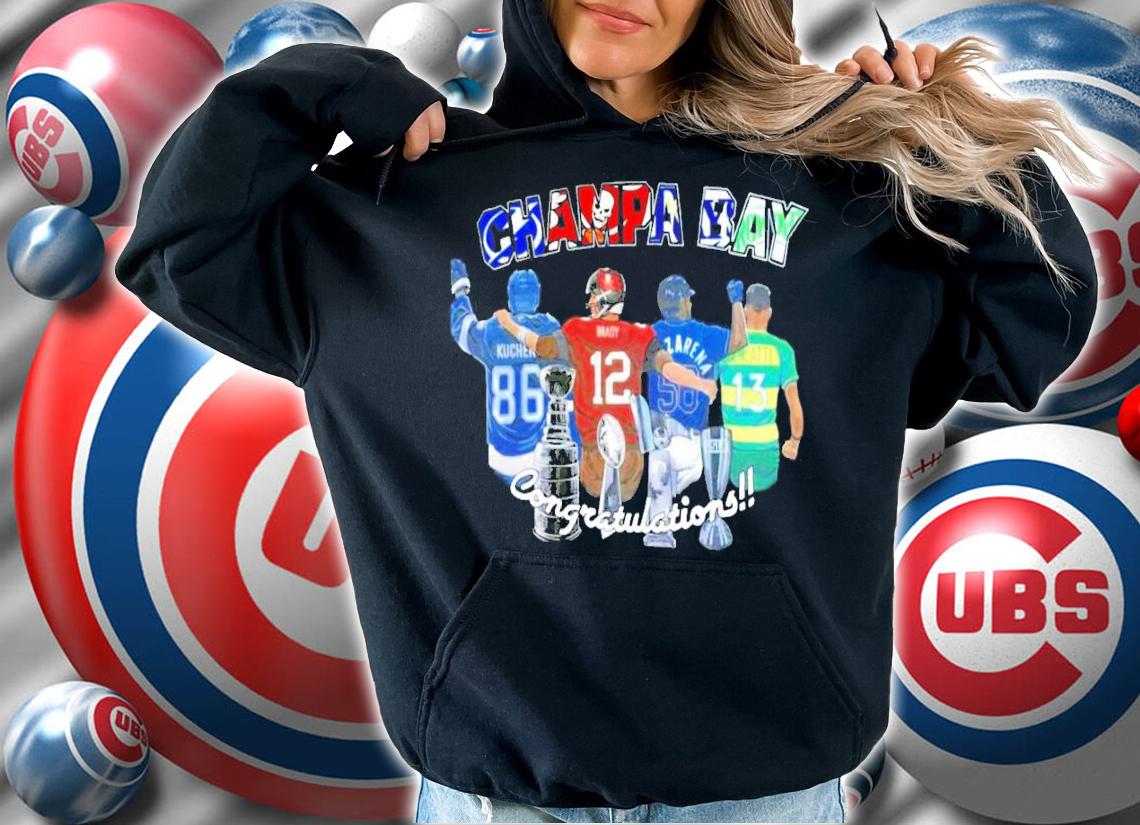 Champa Bay Congratulations Kucherov Brady Arozarena shirt hoodie