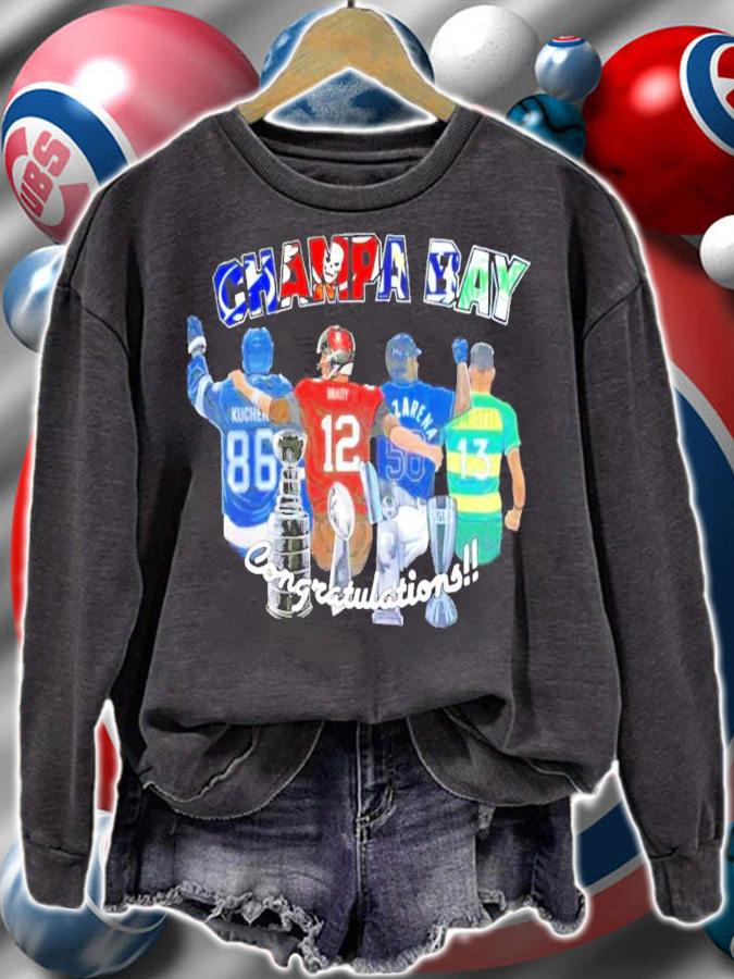Champa Bay Congratulations Kucherov Brady Arozarena shirt sweatshirt