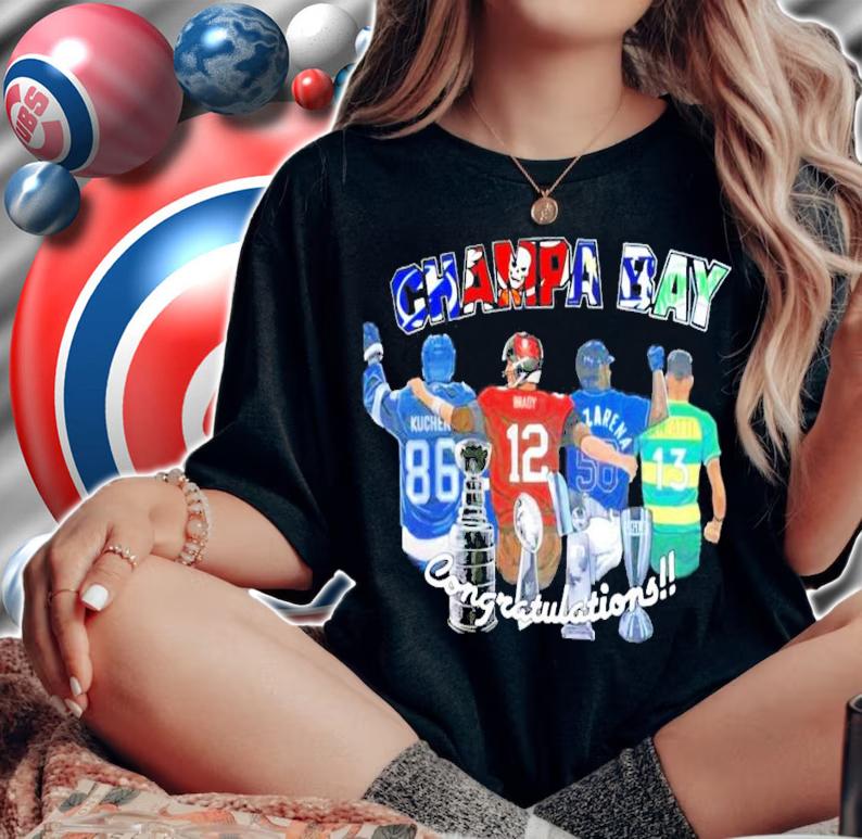 Champa Bay Congratulations Kucherov Brady Arozarena shirt woman shirt
