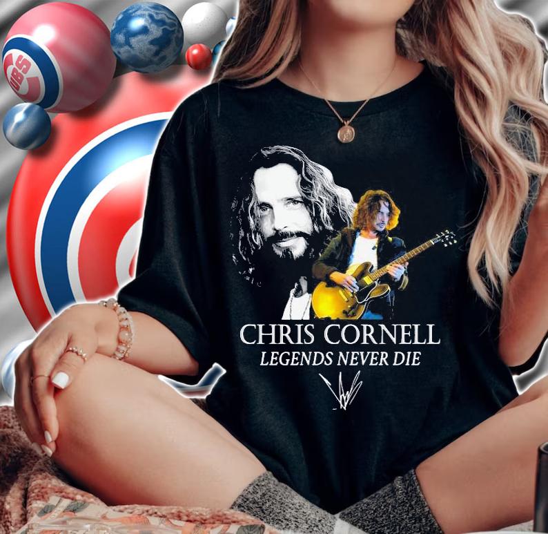Chris Cornell Legends Never Die Signature t-shirt