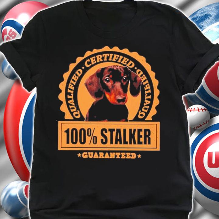 Dachshund qualified certified 100 stalker guaranteed shirt