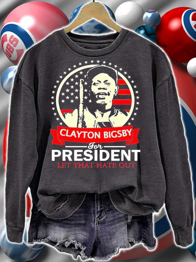 Dave Chappelle Clayton Bigsby for president let that hate out T-shirt