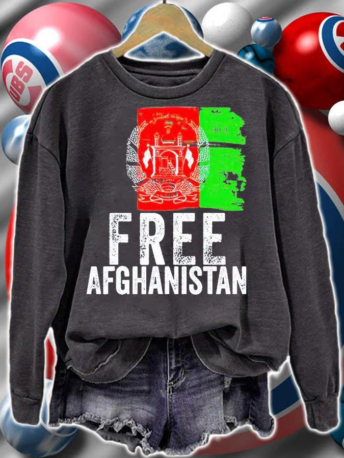 Free Afghanistan Vintage Afghanistan flag T-shirt